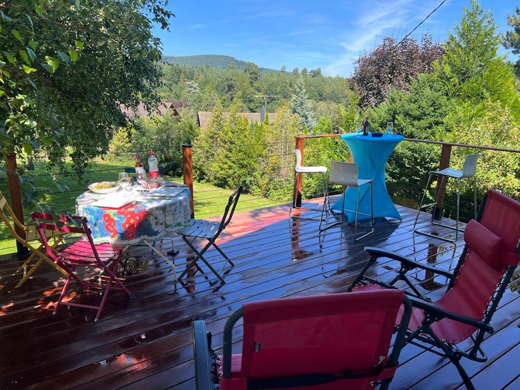 Chalet Spacieux A Wangenbourg-Engenthal Avec Vue Panoramique Luaran gambar